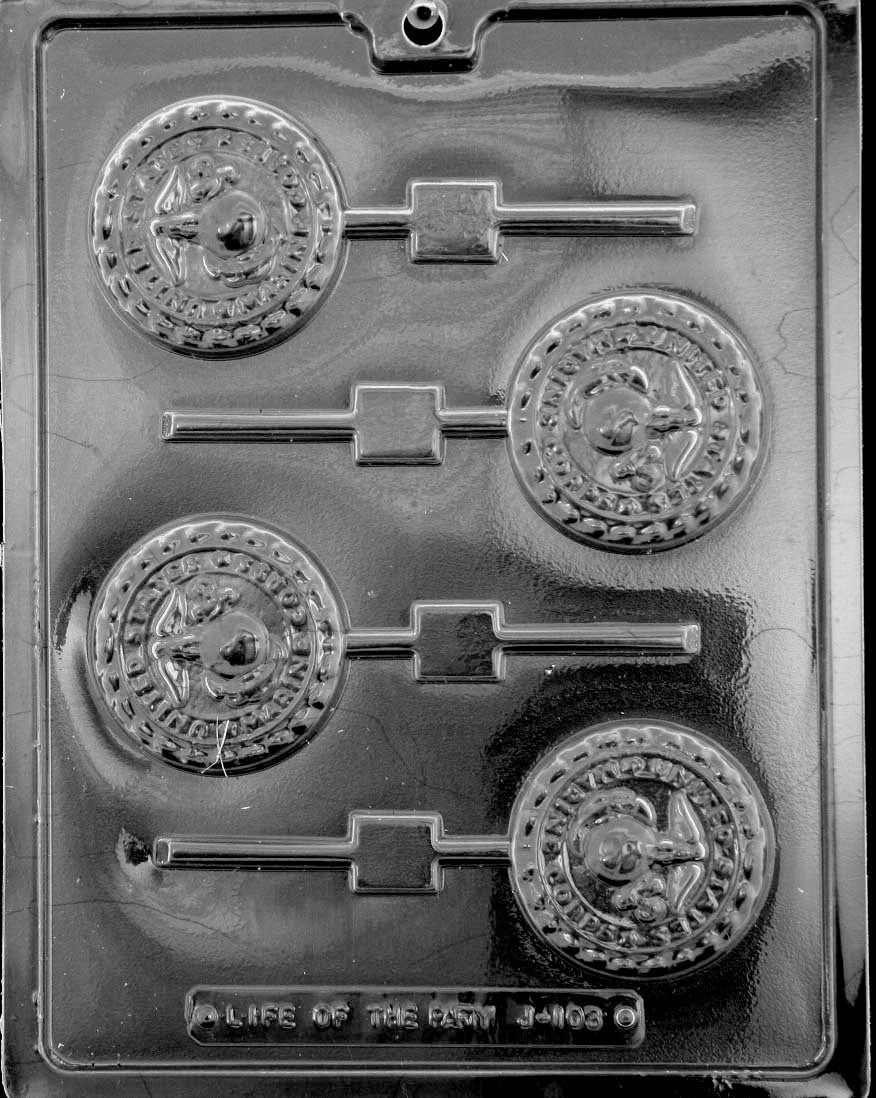 MARINE LOLLY Sucker Chocolate Candy Mold Craft Supply