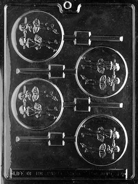 BALLERINA LOLLY Sucker Chocolate Candy Mold