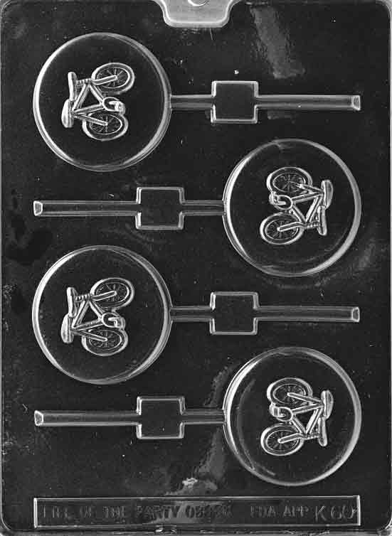 BICYCLE LOLLY Sucker Chocolate Candy Mold Craft Supply