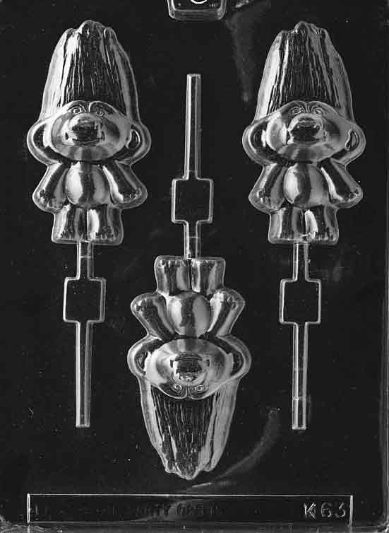 TROLL LOLLY Sucker Chocolate Candy Mold