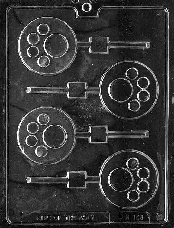PAW PRINT LOLLY Sucker Chocolate Candy Mold Craft Supply