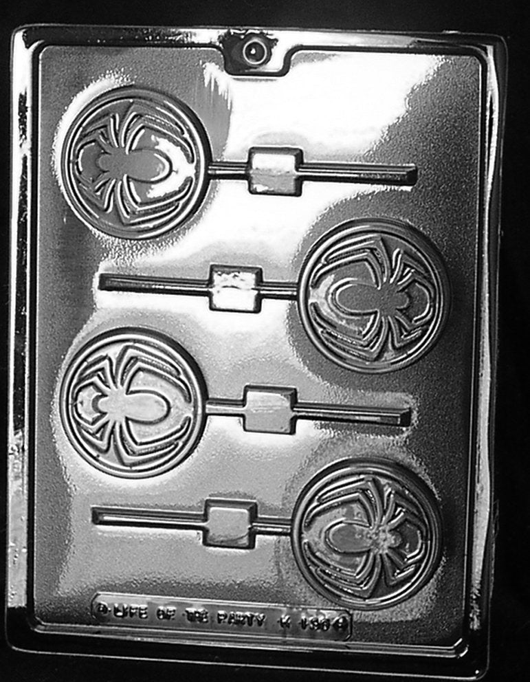 SPIDER SPIDEY POPS Sucker Chocolate Candy Mold Craft Supply
