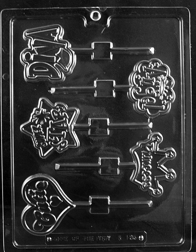GIRLY POPS PRINCESS Diva Sucker Chocolate Candy Mold Craft Supply