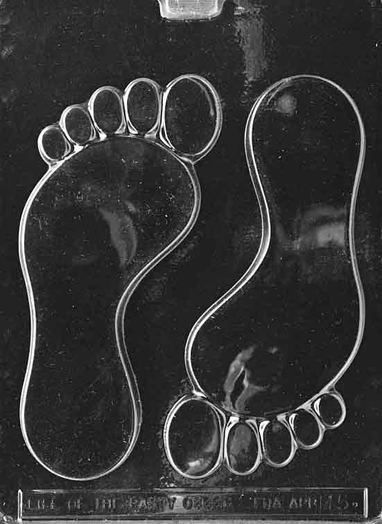 BIG FEET Chocolate Candy Mold Craft Supply