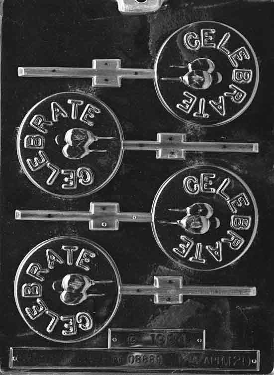CELEBRATE LOLLY Sucker Chocolate Candy Mold