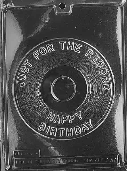 JUST FOR The RECORD Happy Birthday Chocolate Candy Mold Craft Supply