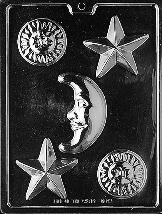 CELESTIAL ASSORTMENT Chocolate Candy Mold - Star Moon Craft Supply
