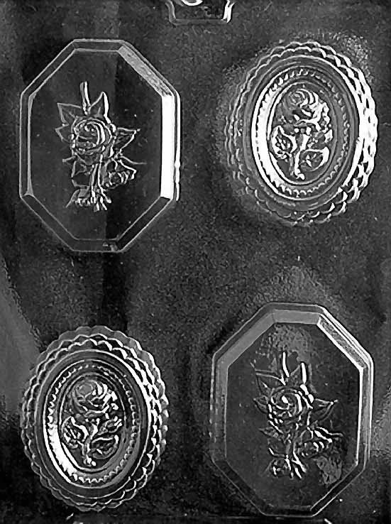 OVAL ROSE BAR Chocolate Candy Mold Craft Supply