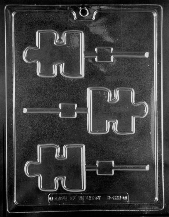 AUTISM AWARENESS PUZZLE Chocolate Candy Mold Craft Supply