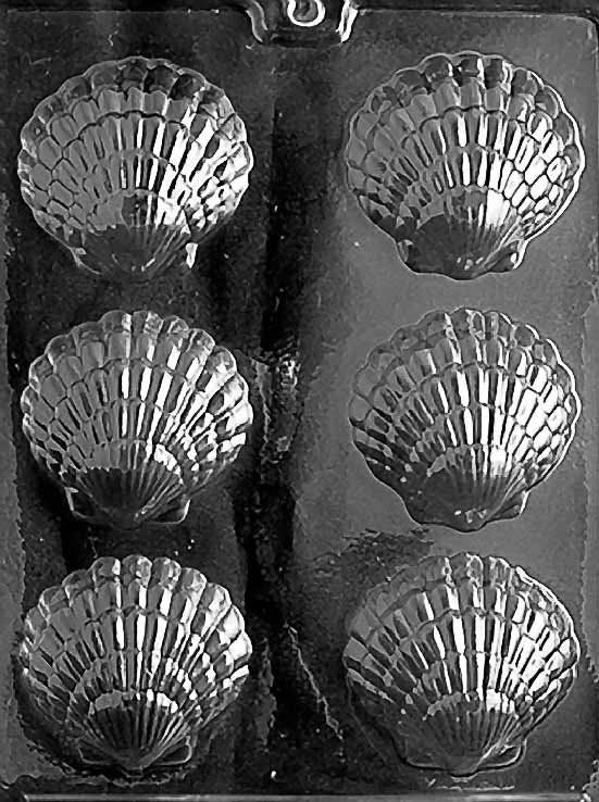 FANCY SHELLS Chocolate Candy Mold Craft Supply