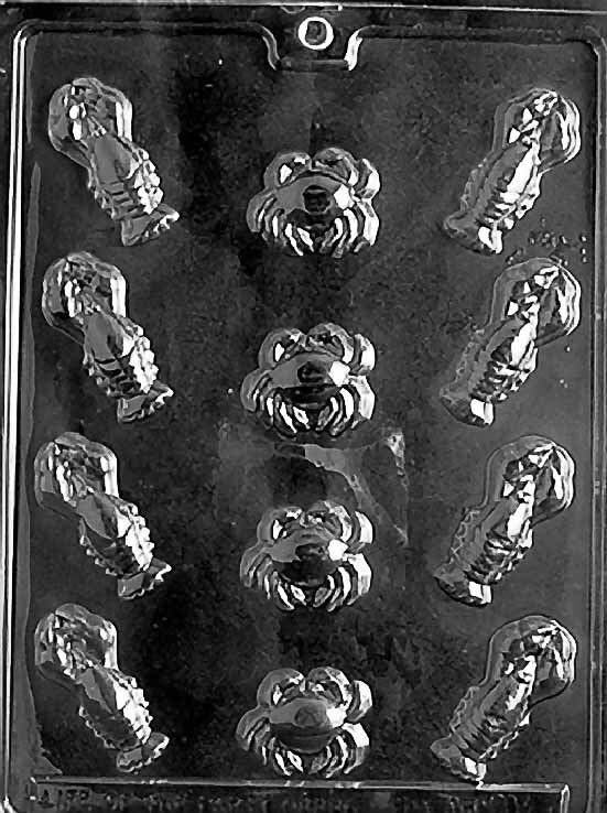LOBSTER ASSORTMENT Chocolate Candy Mold Craft Supply