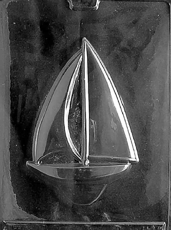 LARGE SAILBOAT Chocolate Candy Mold Craft Supply