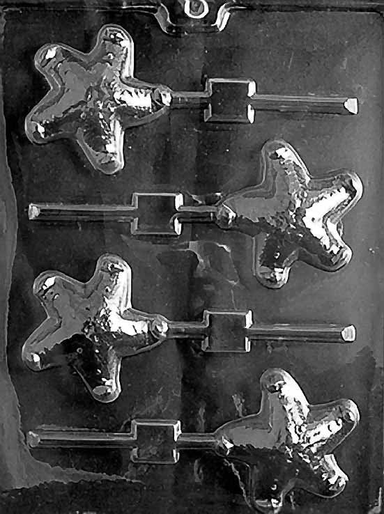 STARFISH LOLLY Chocolate Candy Mold Craft Supply