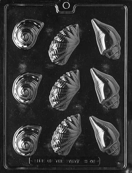 SHELL ASSORTMENT Chocolate Candy Mold Craft Supply