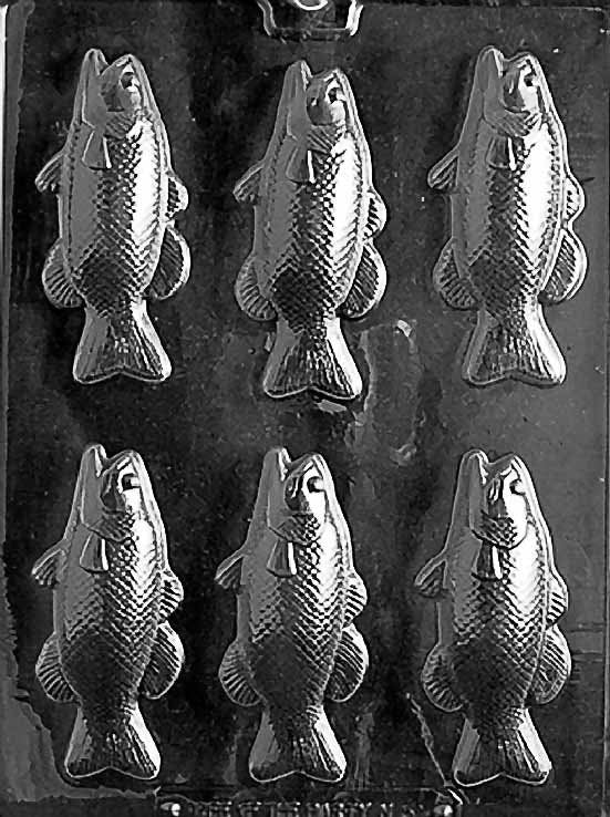 BASS FISH BARS Chocolate Candy Mold Craft Supply