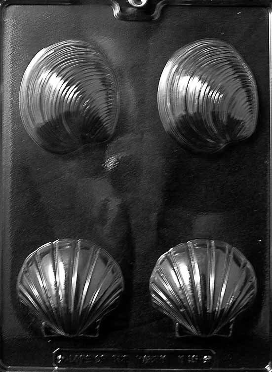 LARGE SHELLS Chocolate Candy Mold Craft Supply