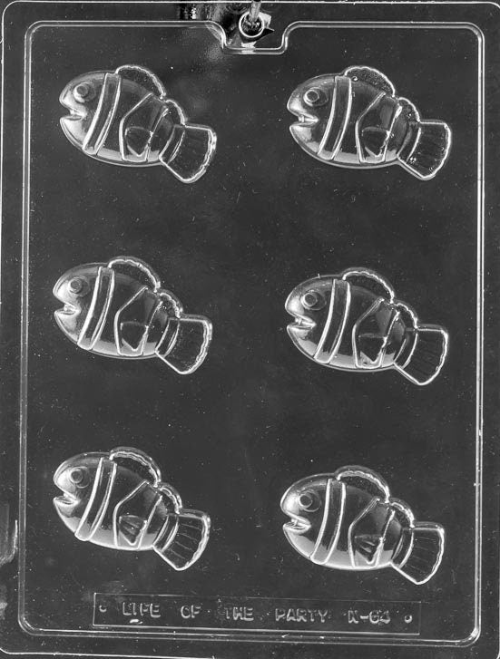 STRIPED CLOWN FISH Chocolate Candy Mold Craft Supply