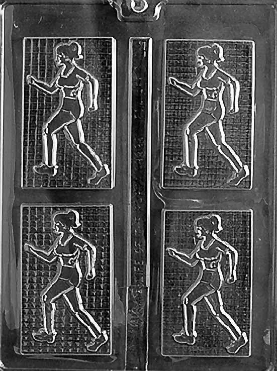 FEMALE JOGGER Chocolate Candy Mold