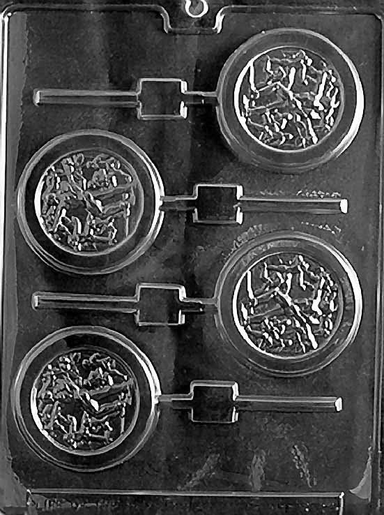 OLYMPIC LOLLY Sucker Chocolate Candy Mold Craft Supply