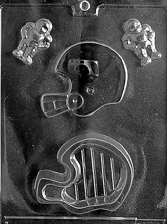 FOOTBALL HELMET Pour Box Chocolate Candy Mold Craft Supply