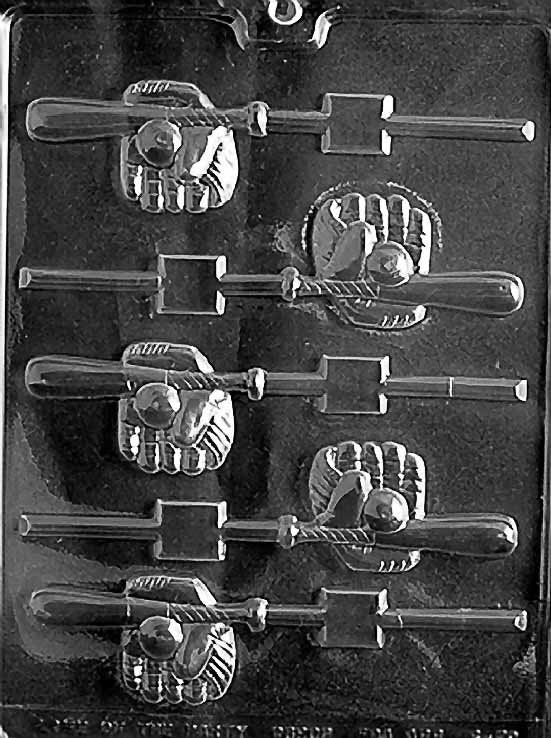 BASEBALL BAT GLOVE Chocolate Candy Mold Craft Supply