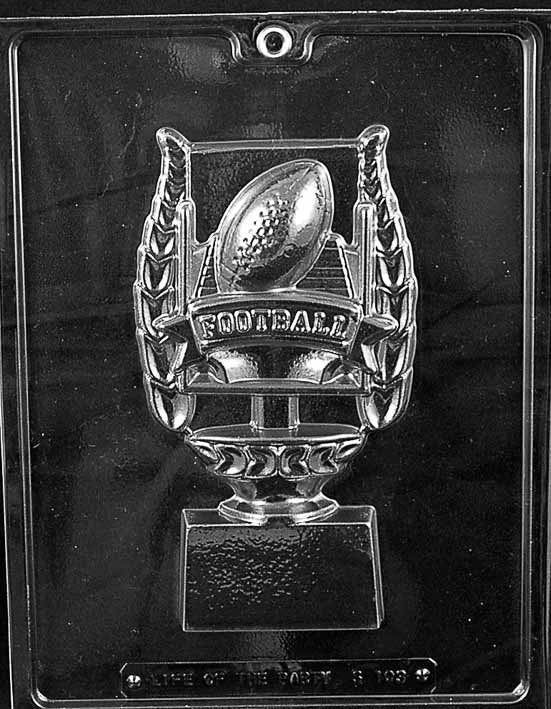 FOOTBALL TROPHY Chocolate Candy Mold Craft Supply