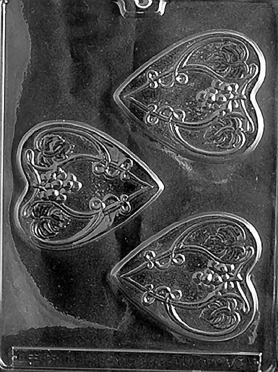 HEARTS WITH VINES Valentines Chocolate Candy Mold