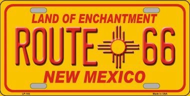 ROUTE 66 New Mexico Metal License Plate Craft Supply