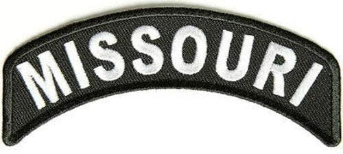 MISSOURI STATE Rocker Biker Motorcycle Embroidered Patch Craft Supply