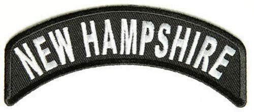 NEW HAMPSHIRE STATE Rocker Biker Motorcycle Embroidered Patch Craft Supply