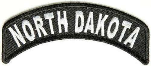 NORTH DAKOTA STATE Rocker Biker Motorcycle Embroidered Patch Craft Supply