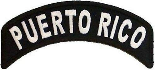 PUERTO RICO STATE Rocker Biker Motorcycle Embroidered Patch Craft Supply