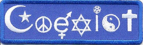 COEXIST Biker Religious Peace Christian Embroidered Patch