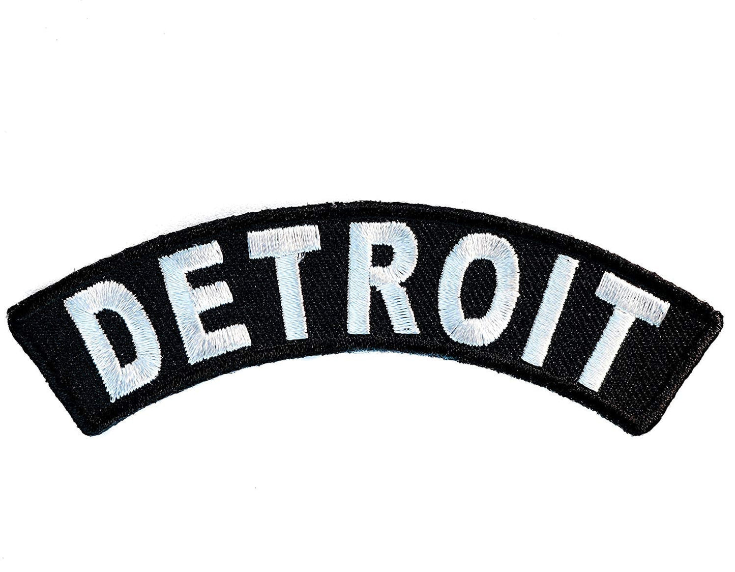 DETROIT Rocker Biker Motorcycle Embroidered Patch Craft Supply