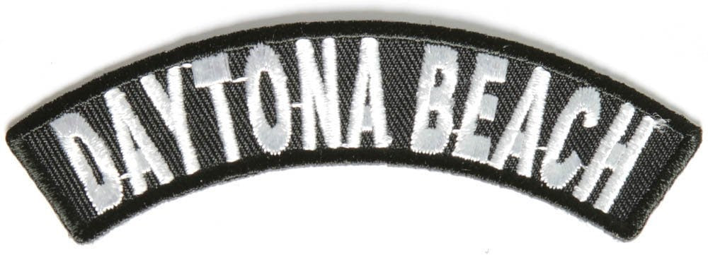 DAYTONA BEACH Rocker Biker Motorcycle Embroidered Patch Craft Supply