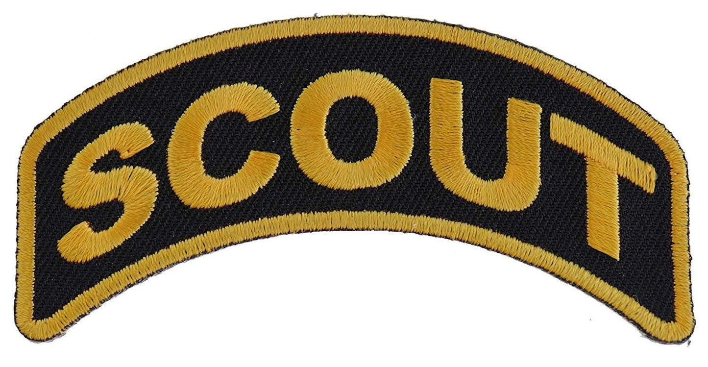 SCOUT Rocker Biker Motorcycle Embroidered Patch Craft Supply