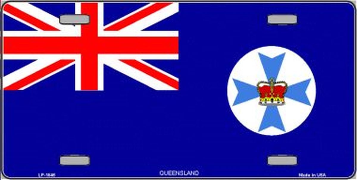 QUEENSLAND FLAG Metal License Plate