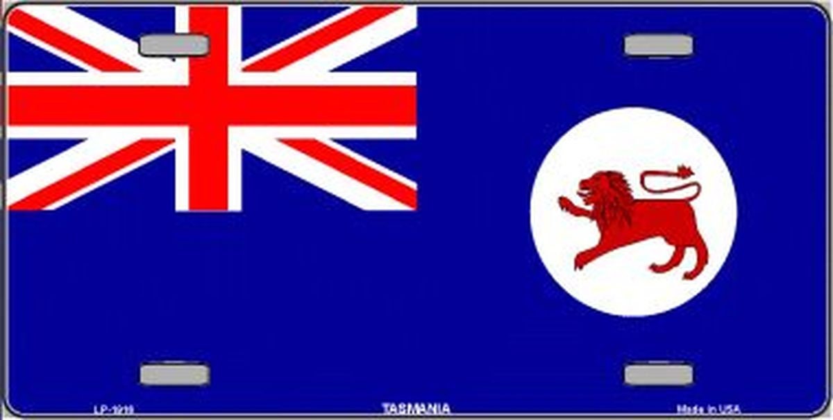 TASMANIA AUSTRALIA FLAG Metal License Plate Craft Supply