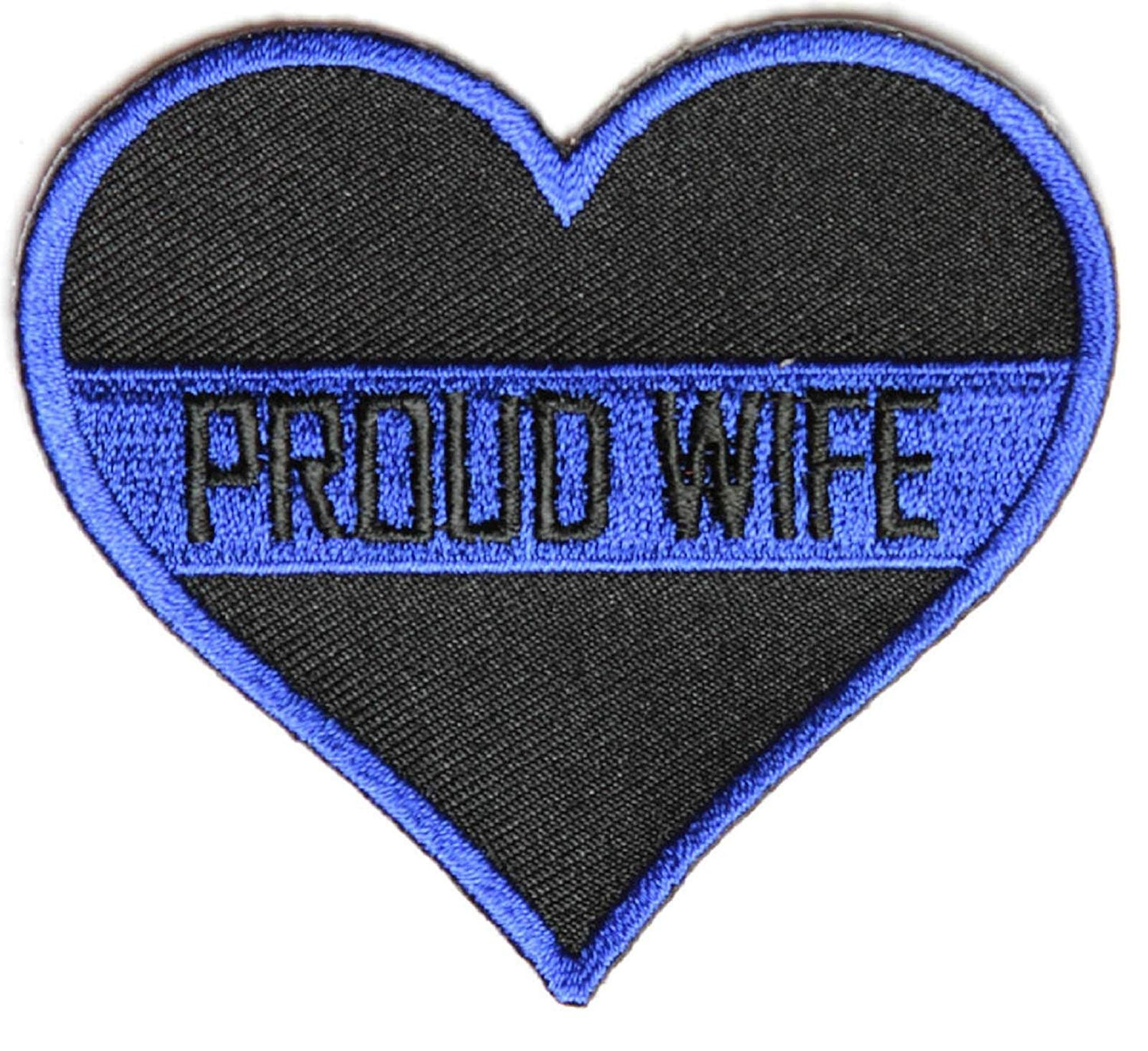PROUD WIFE Thin BLUE Line Stripe Police Sheriff Law Enforcement Patch Craft Supply