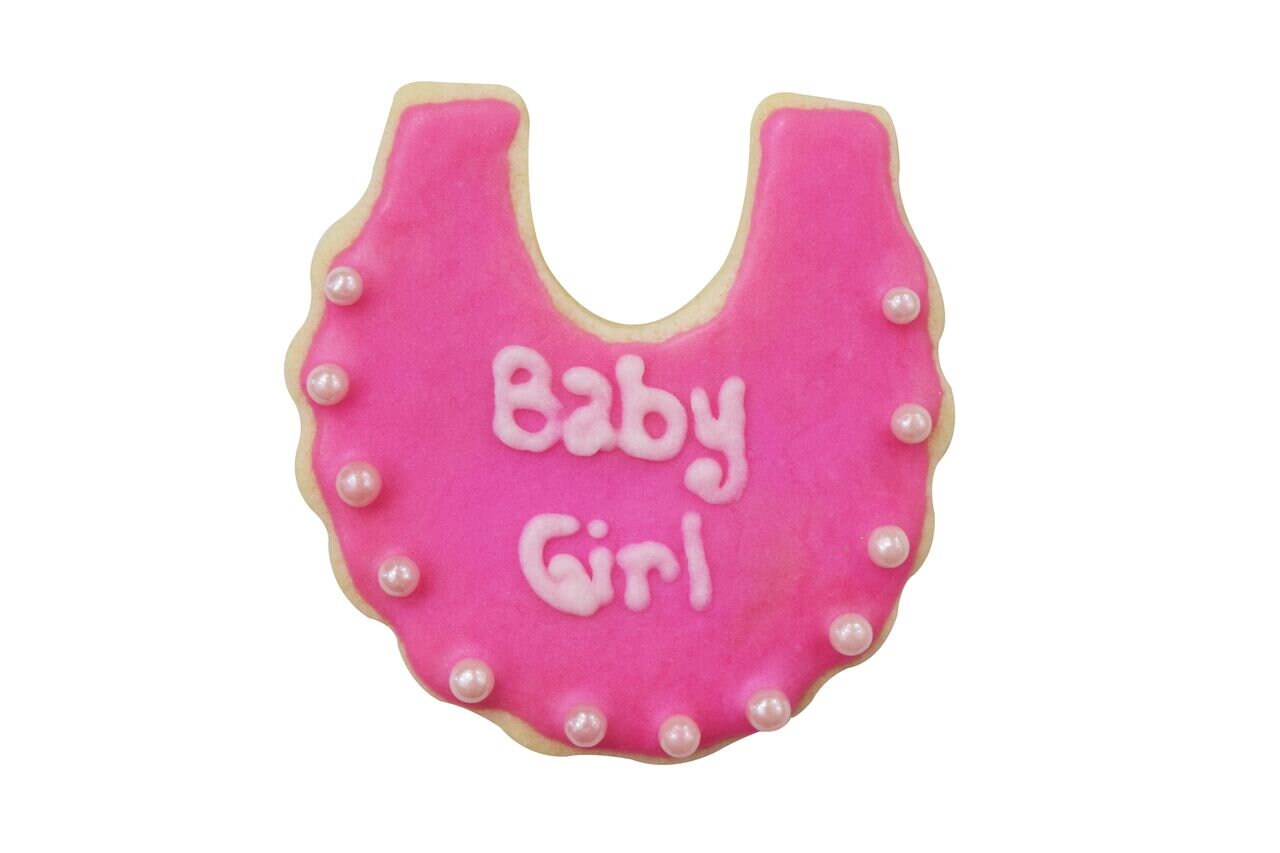 BABY BIB Cookie Cutter Metal 4 Inches - Food Baby Infant Pacifier Stencil Fondant Craft Supply