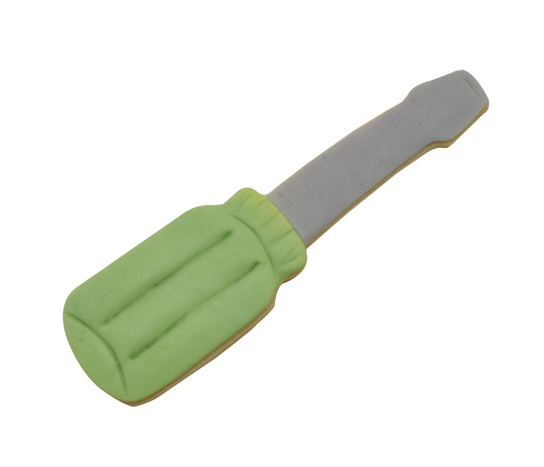 SCREWDRIVER Cookie Cutter Metal 5.25 Inches - Stencil Fondant Tools Screw Bolts Nuts Craft Supply