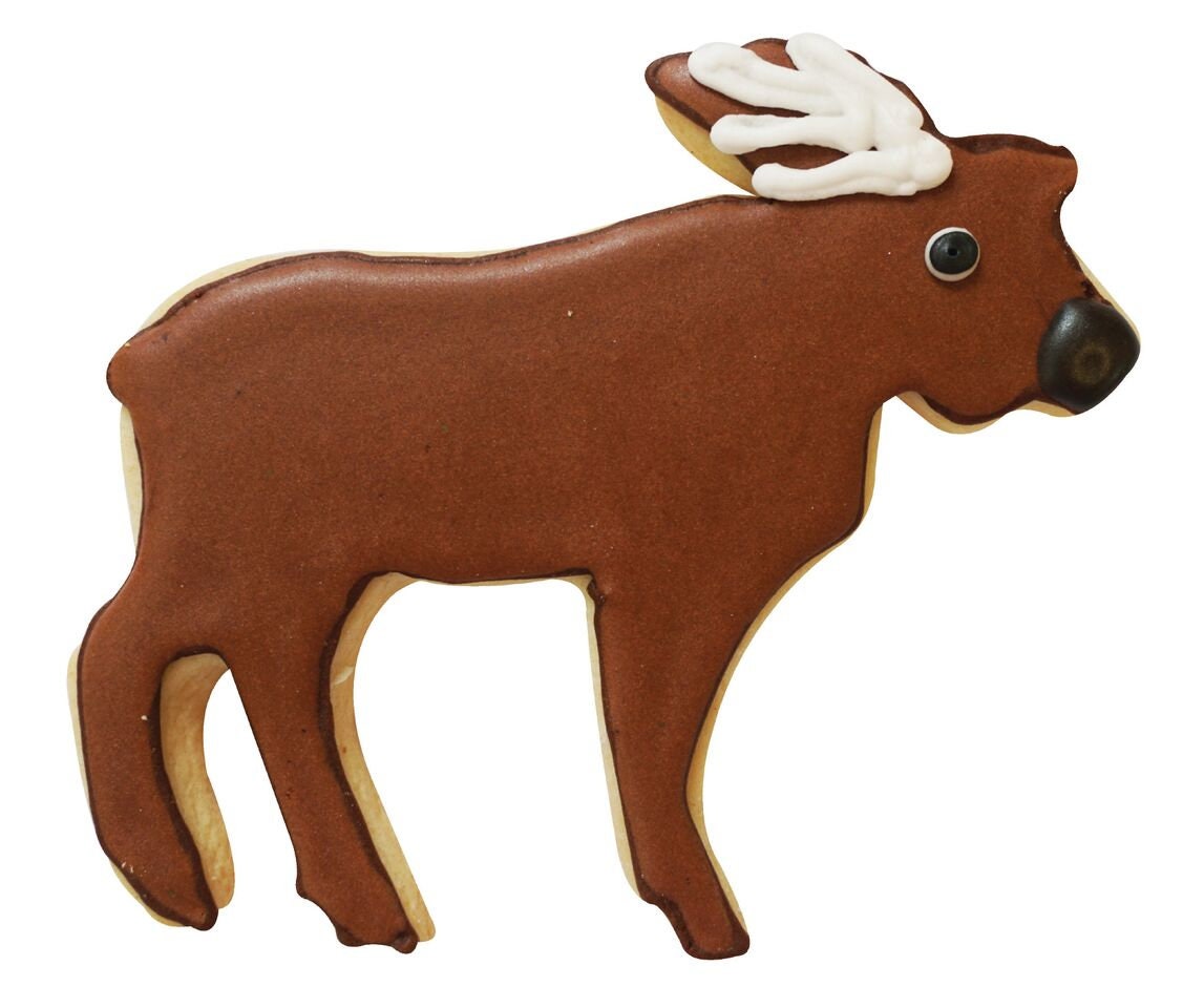 MOOSE Cookie Cutter Metal 4.5 Inches - Stencil Fondant Animal Wilderness Craft Supply