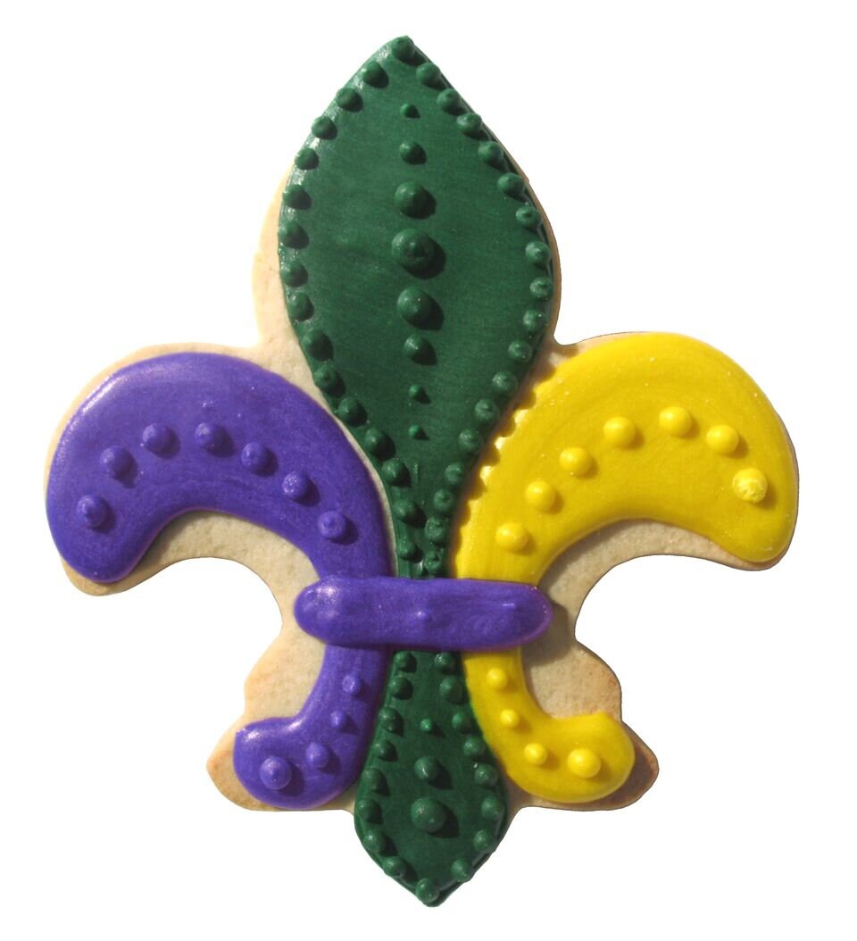 FLEUR D'LIS Cookie Cutter Metal 4.55 Inches - Stencil Fondant
