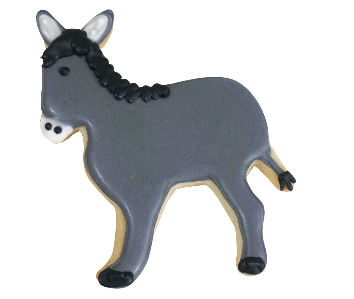 DONKEY Cookie Cutter Metal 4.5 Inches - Stencil Fondant Political Zoo Animal Craft Supply