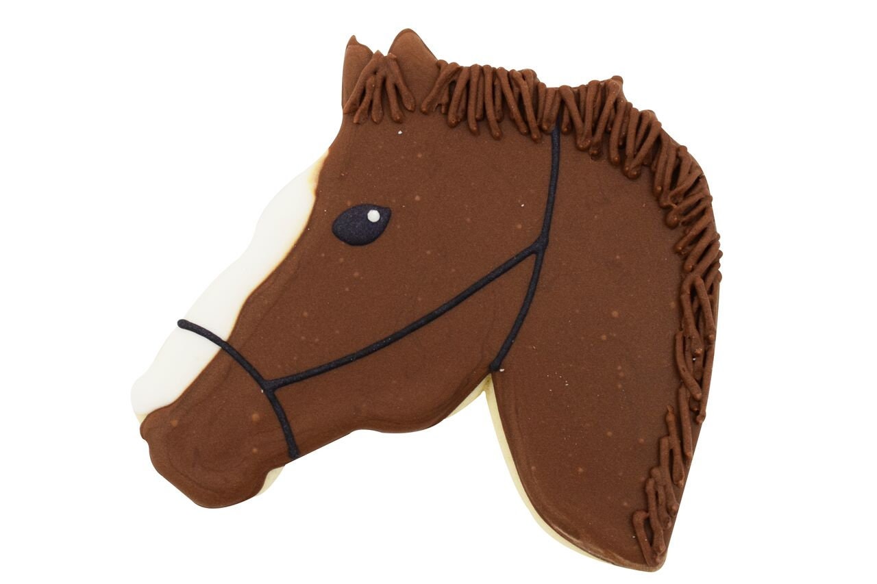 HORSE HEAD Cookie Cutter Metal 4.5 Inches - Stencil Fondant Horses Barn Farm Riding