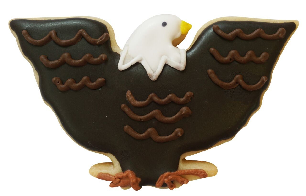 AMERICAN EAGLE Cookie Cutter Metal 4.5 Inches - Stencil Fondant