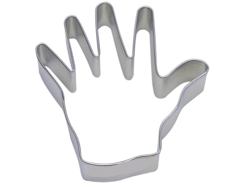 LEFT HAND Cookie Cutter Metal 4 Inches - Stencil Fondant Craft Supply