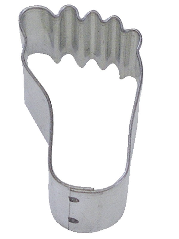 MINI FOOT Cookie Cutter Metal 1.5 Inches - Stencil Fondant Craft Supply