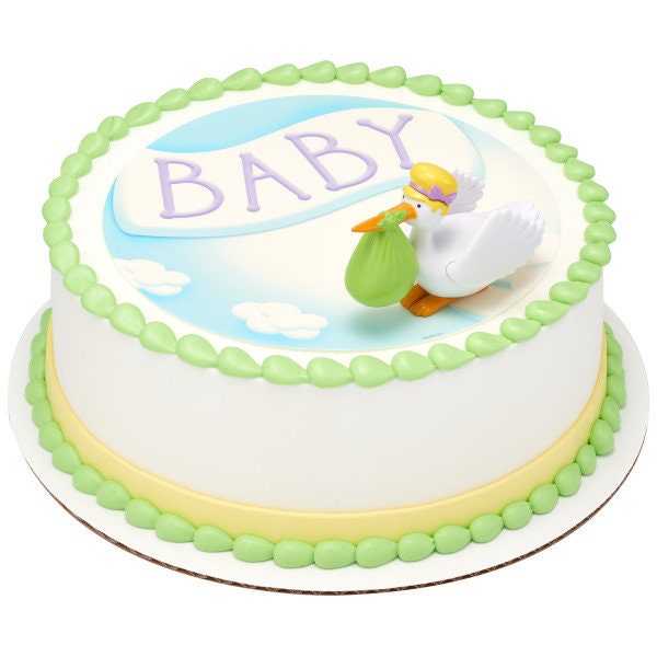 SPECIAL DELIVERY STORK Cake Topper Baby Shower Cake Decoration Decoset Craft Supply