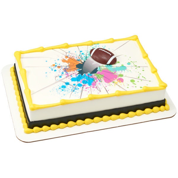 EXTREME FOOTBALL MAGNET Cake Topper Player Touchdown Kids Cake Decoration Birthday Decoset